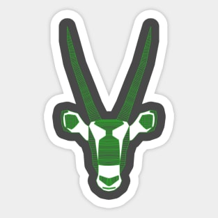 Geometric gemsbok Sticker